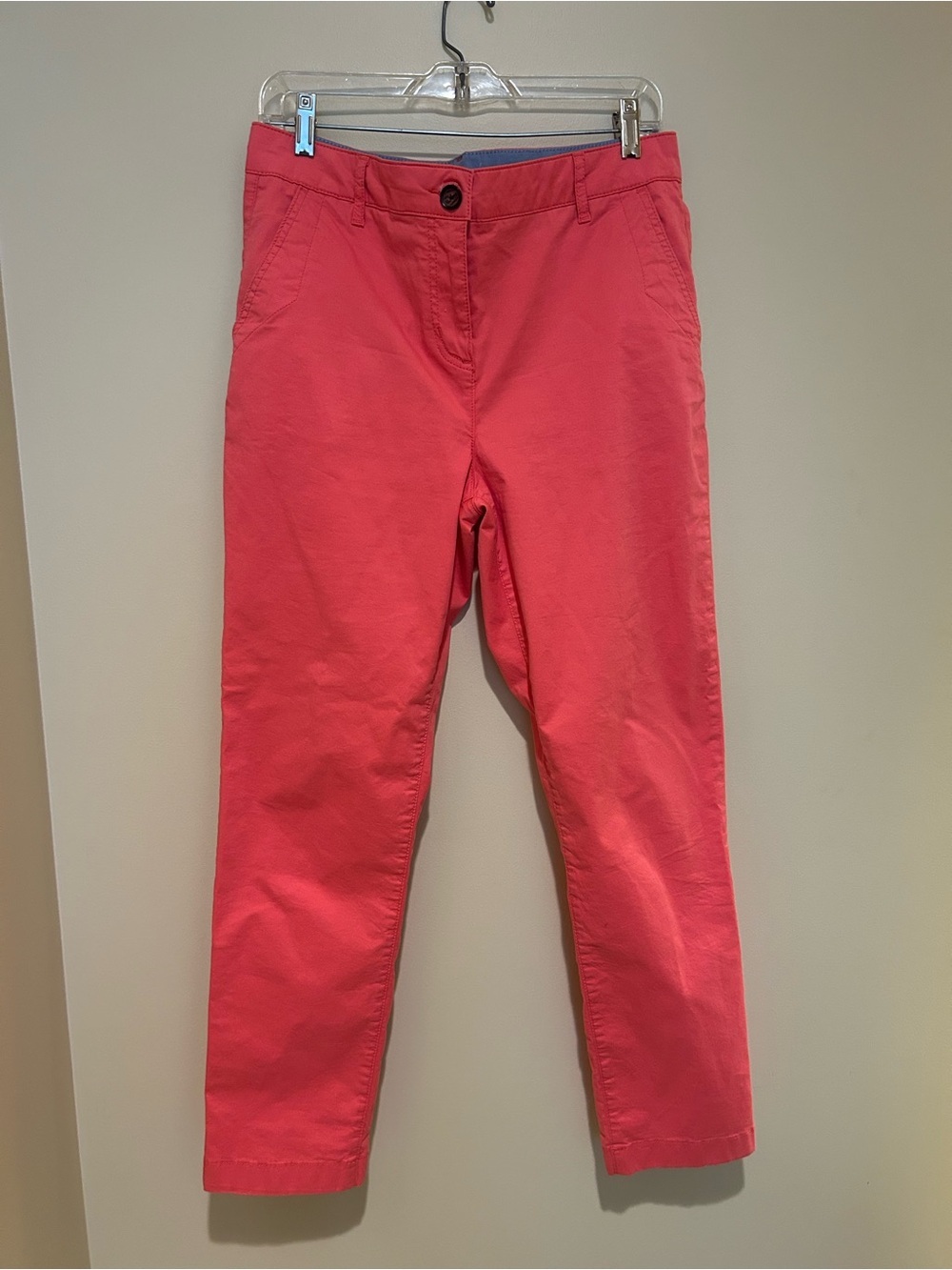 Boden Women’s Coral Straight Leg Chinos 98% Cotton Like New Size 8
